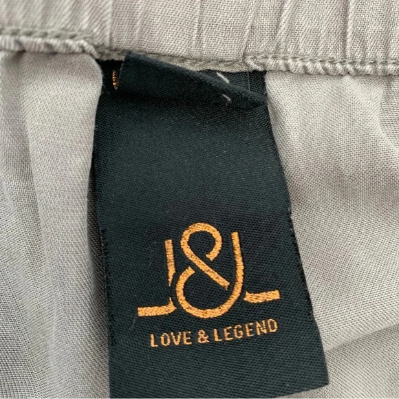 Love Ledgend  Chambray Jogger Pants Woman 22 Elastic Drawstring Waist 3769 - Picture 6 of 10